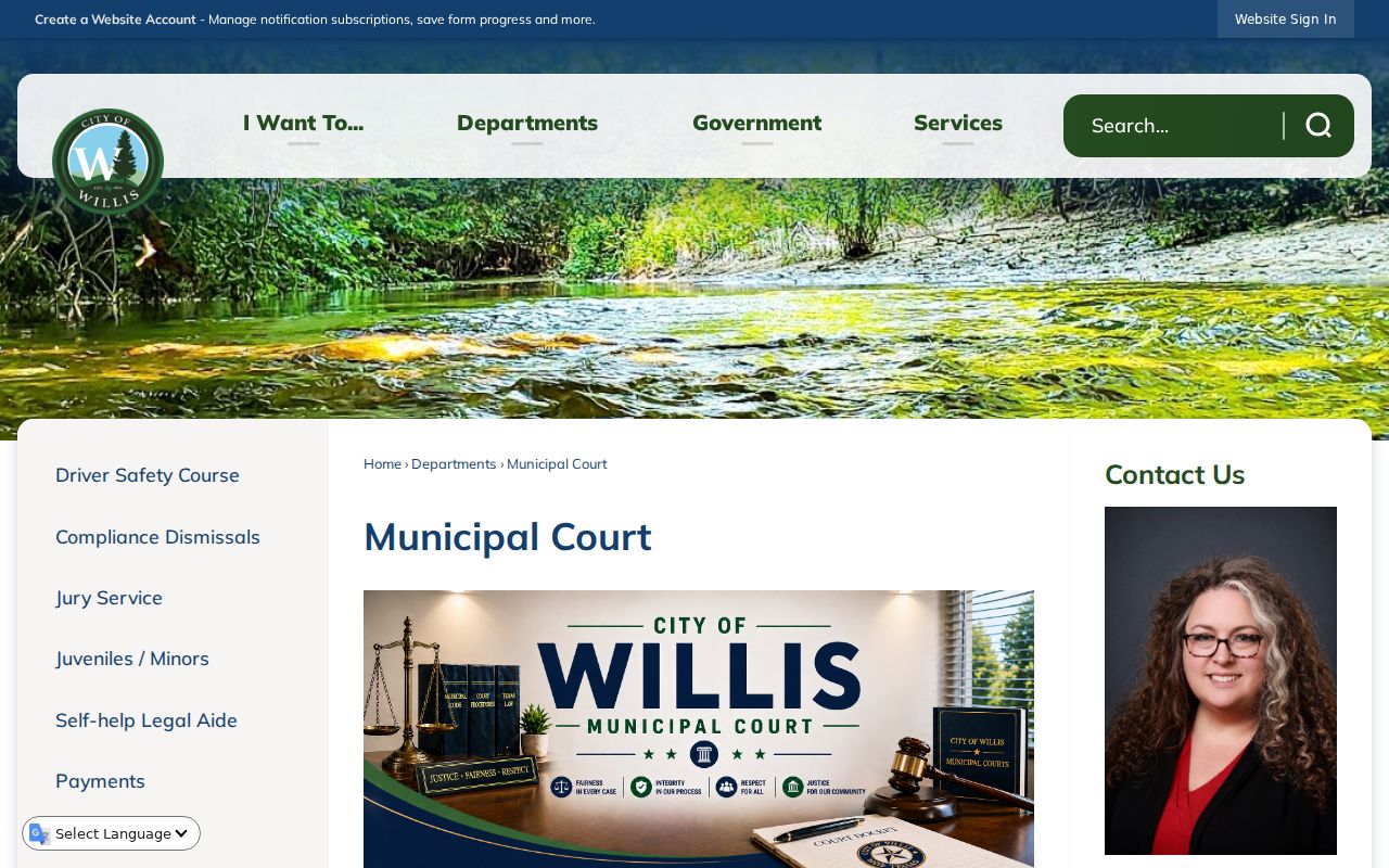Willis court docket municipal court contact page